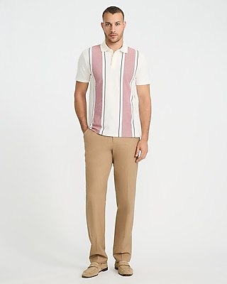 Striped Luxe Pique Polo