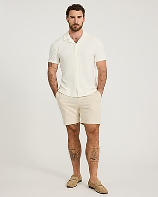 Textured Geo Terry Cloth Polo