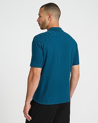Classic Fit Textured Jacquard Polo
