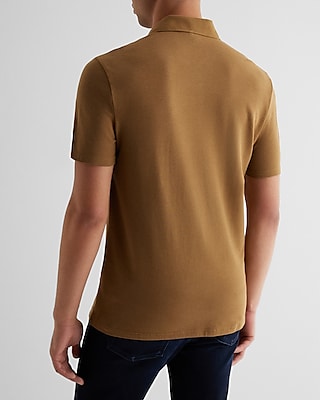 Tipped Pocket Luxe Pique Polo
