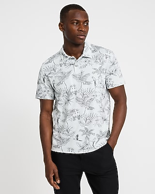 Vertical Striped Luxe Pique Polo | Express