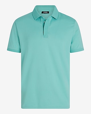 Textured Covered Placket Everyday Performance Polo