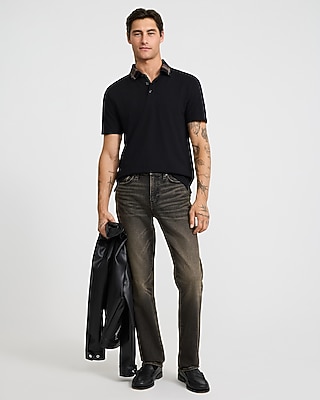 Tipped Contrast Collar Luxe Pique Polo