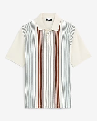 Striped Classic Fit Luxe Pique Polo