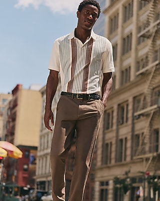 Striped Classic Fit Luxe Pique Polo