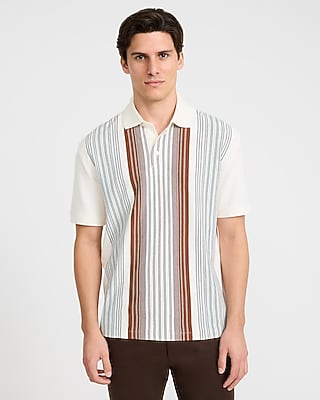 Striped Classic Fit Luxe Pique Polo