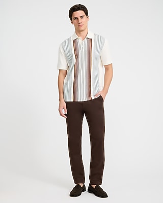 Striped Classic Fit Luxe Pique Polo