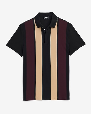 Striped Perfect Pima Cotton Pique Polo