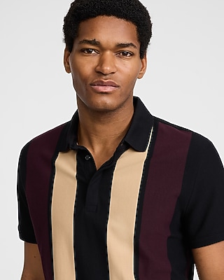Striped Perfect Pima Cotton Pique Polo
