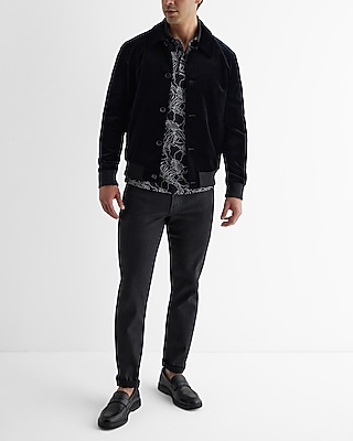 Floral Embroidered Print Cotton Polo