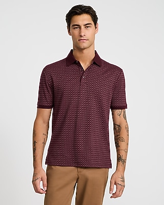Mini Floral Print Cotton-Blend Jacquard Polo - thumbnail 6
