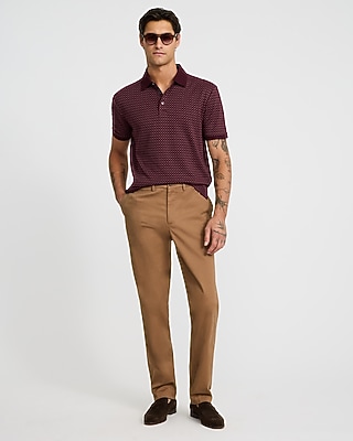 Mini Floral Print Cotton-Blend Jacquard Polo - thumbnail 9