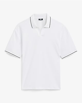 Classic Fit Tipped Collar Johnny Short Sleeve Polo