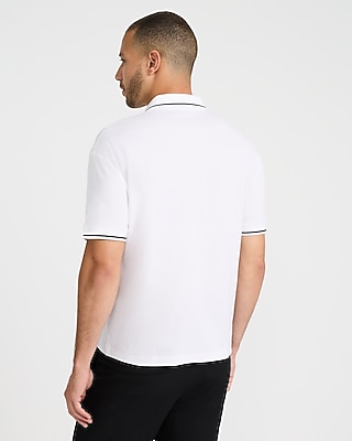 Classic Fit Tipped Collar Johnny Short Sleeve Polo