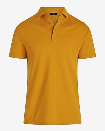 Men's Yellow Polo Shirts – Pique, Sweater, and Zip Polos – Express