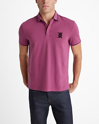 Embroidered X-logo Perfect Pima Cotton Polo | Express