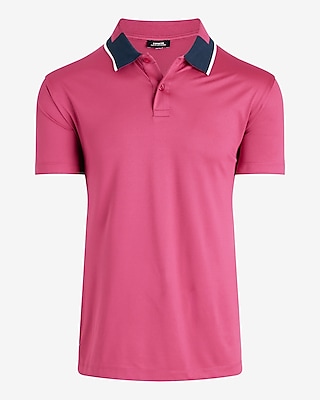 Contrast Placket Pique Everyday Performance Polo