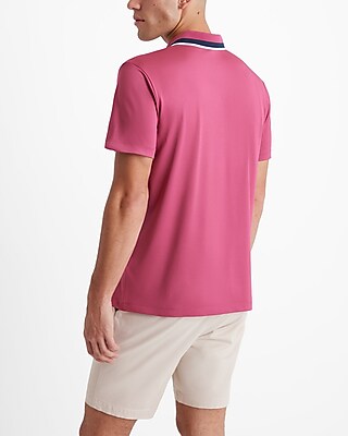 Contrast Placket Pique Everyday Performance Polo