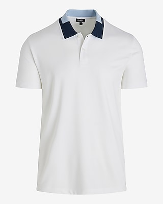 Contrast Placket Pique Everyday Performance Polo