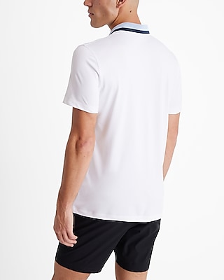 Contrast Placket Pique Everyday Performance Polo