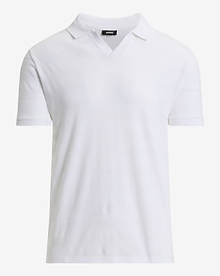 Textured Stripe Cotton Short Sleeve Polo