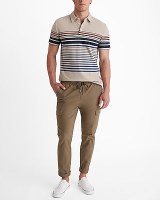 Striped Perfect Pima Cotton Pique Polo