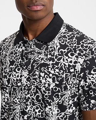 Floral Everyday Performance Polo