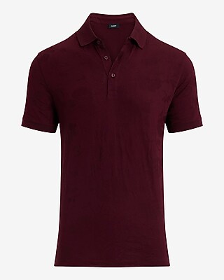 Floral Jacquard Short Sleeve Polo