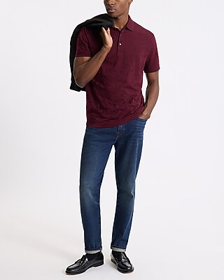 Floral Jacquard Short Sleeve Polo