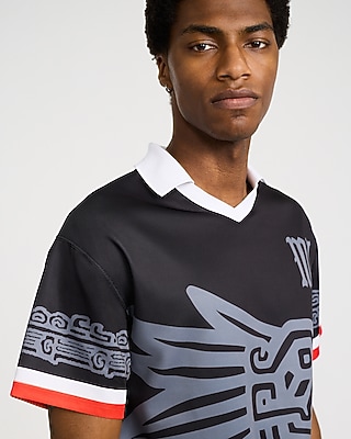 Team Mexico World Cup Black Color Block Soccer Jersey