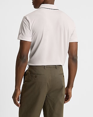 Tipped Zip Placket Pique Everyday Performance Polo