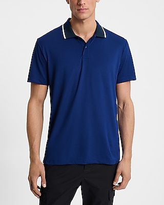 Contrast Collar Pique Everyday Performance Polo