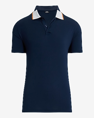 Contrast Collar Pique Everyday Performance Polo