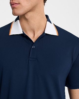 Contrast Collar Pique Everyday Performance Polo