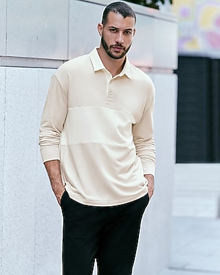 Rugby Striped Long Sleeve Polo