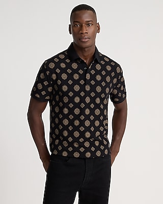 Paisley Geo Perfect Pima Cotton Pique Polo