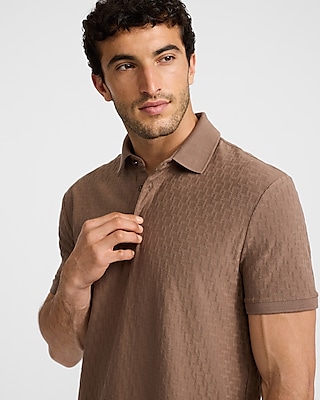トップス soerte MULTI COLLAR JACQUARD KNIT POLO 2 MULTI COLLAR JACQUARD KNIT POLO/マルチカラージャガード