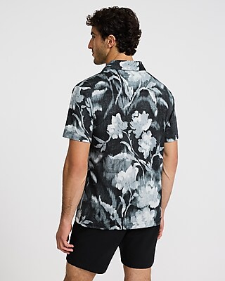 Blurred Floral Pique Everyday Performance Polo