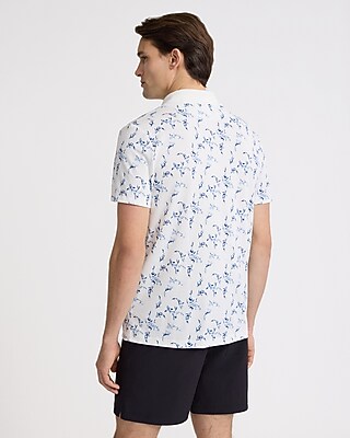 Floral Pique Everyday Performance Polo - image 3