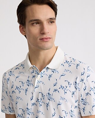 Floral Pique Everyday Performance Polo - image 4