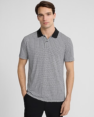 Textured Covered Placket Everyday Performance Polo | Express Textured Covered Placket Everyday Performance Polo | Express