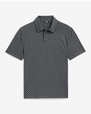Mini Geo Floral Pique Everyday Performance Polo