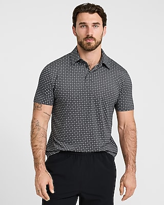 Mini Geo Floral Pique Everyday Performance Polo