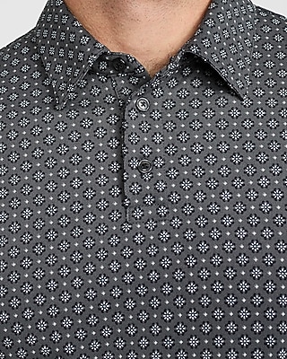 Mini Geo Floral Pique Everyday Performance Polo