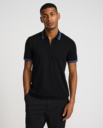 Men's Black Polo Shirts – Pique, Sweater, and Zip Polos Men's Black Polo Shirts – Pique, Sweater, and Zip Polos