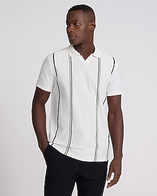 Striped Perfect Pima Cotton Pique Polo