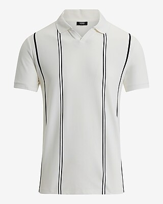 Striped Perfect Pima Cotton Pique Polo