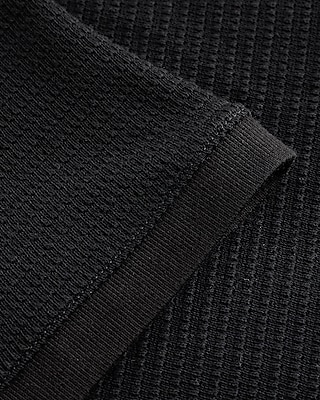 Classic Fit Textured Knit Johnny Collar Polo
