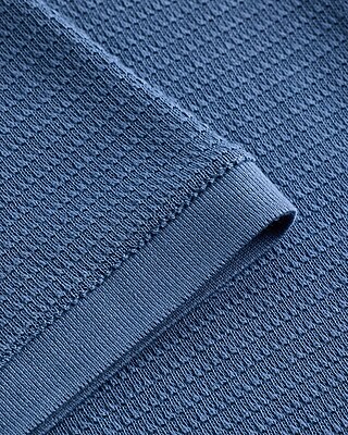 Classic Fit Textured Knit Johnny Collar Polo