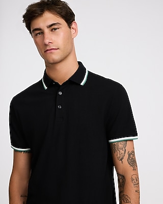 Tipped Perfect Pima Cotton Pique Polo